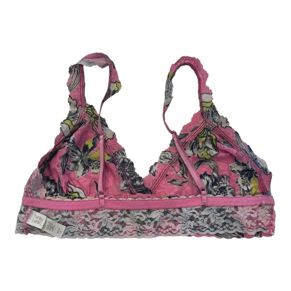 EUC Hanky Panky Pink and Yellow Floral Bra Size Medium - Picture 3 of 13